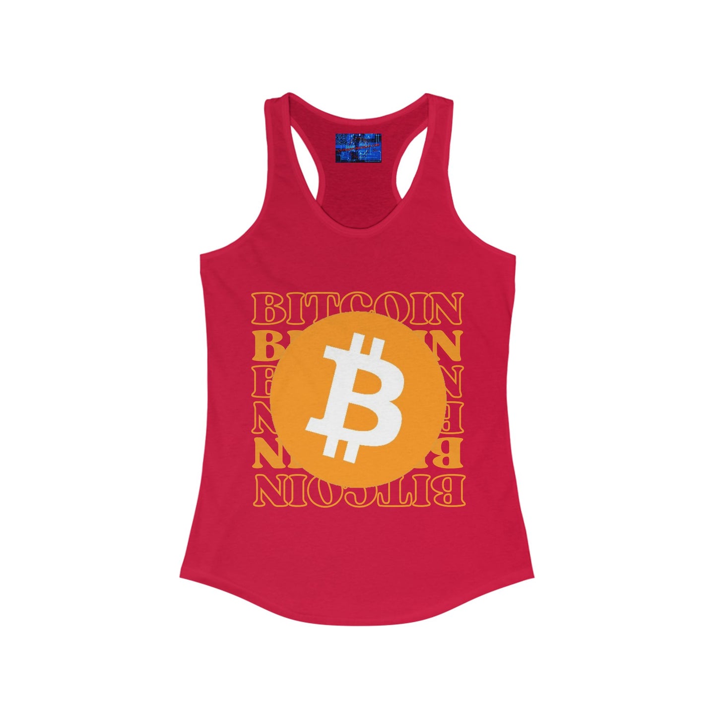 Bitcoin Bitcoin Bitcoin (BTC) Women's Racerback Tank Top by cypherpunkgear.com