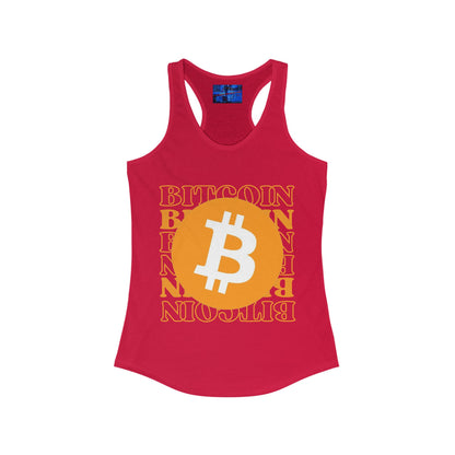 Bitcoin Bitcoin Bitcoin (BTC) Women's Racerback Tank Top by cypherpunkgear.com