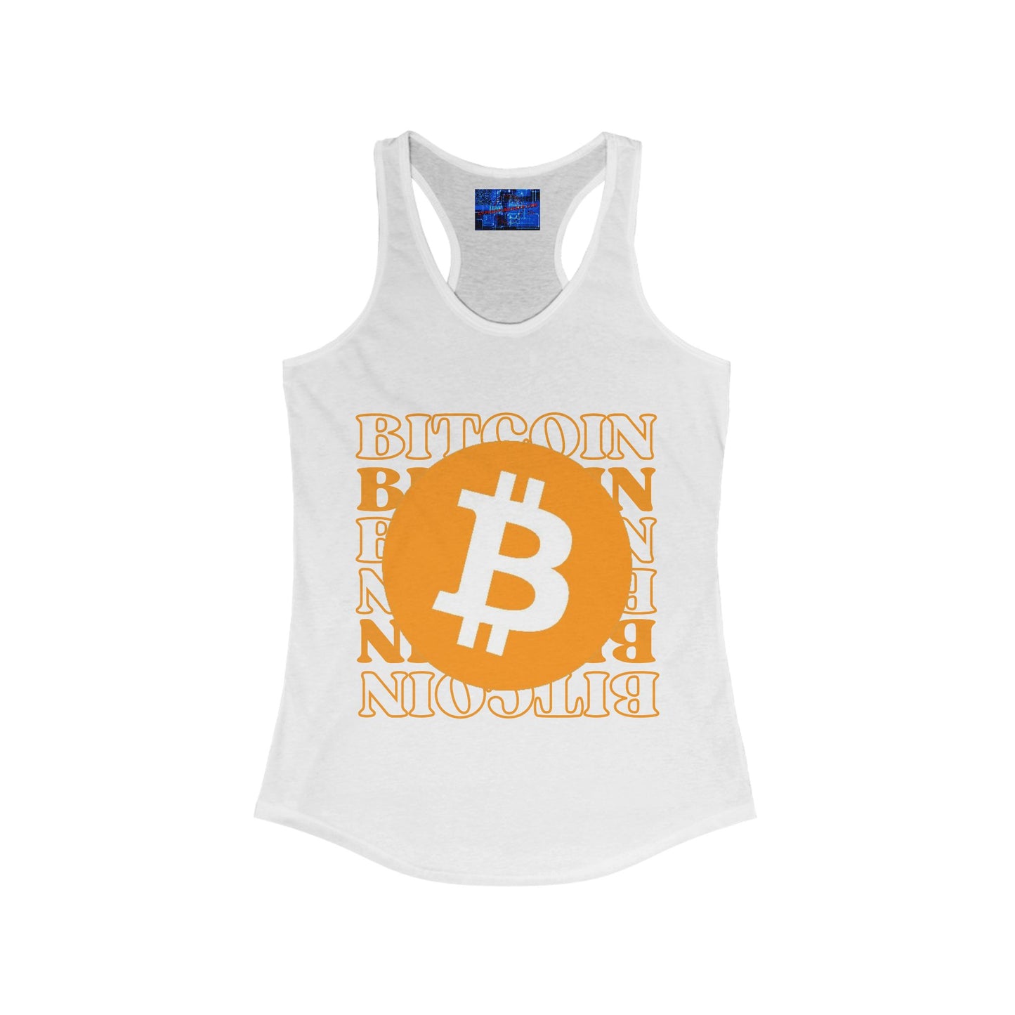 Bitcoin Bitcoin Bitcoin (BTC) Women's Racerback Tank Top by cypherpunkgear.com
