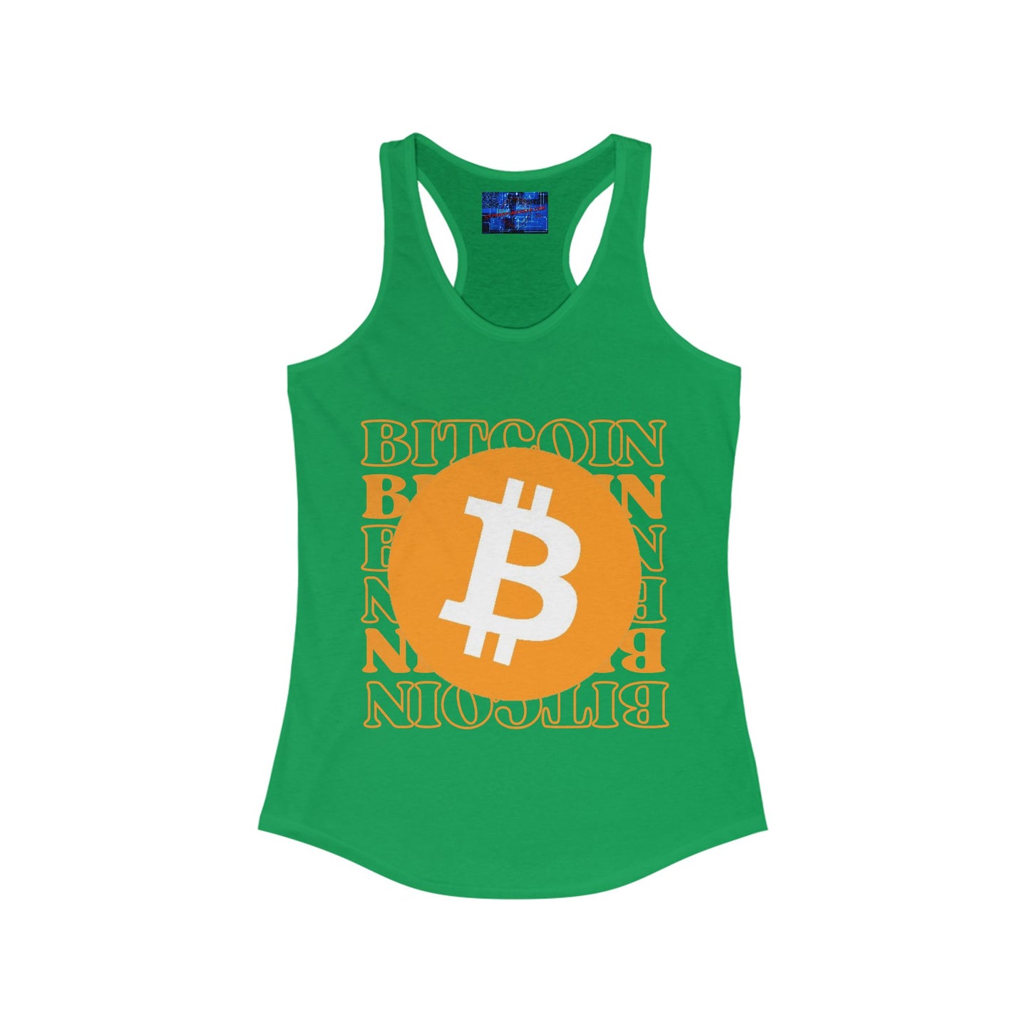 Bitcoin Bitcoin Bitcoin (BTC) Women's Racerback Tank Top by cypherpunkgear.com