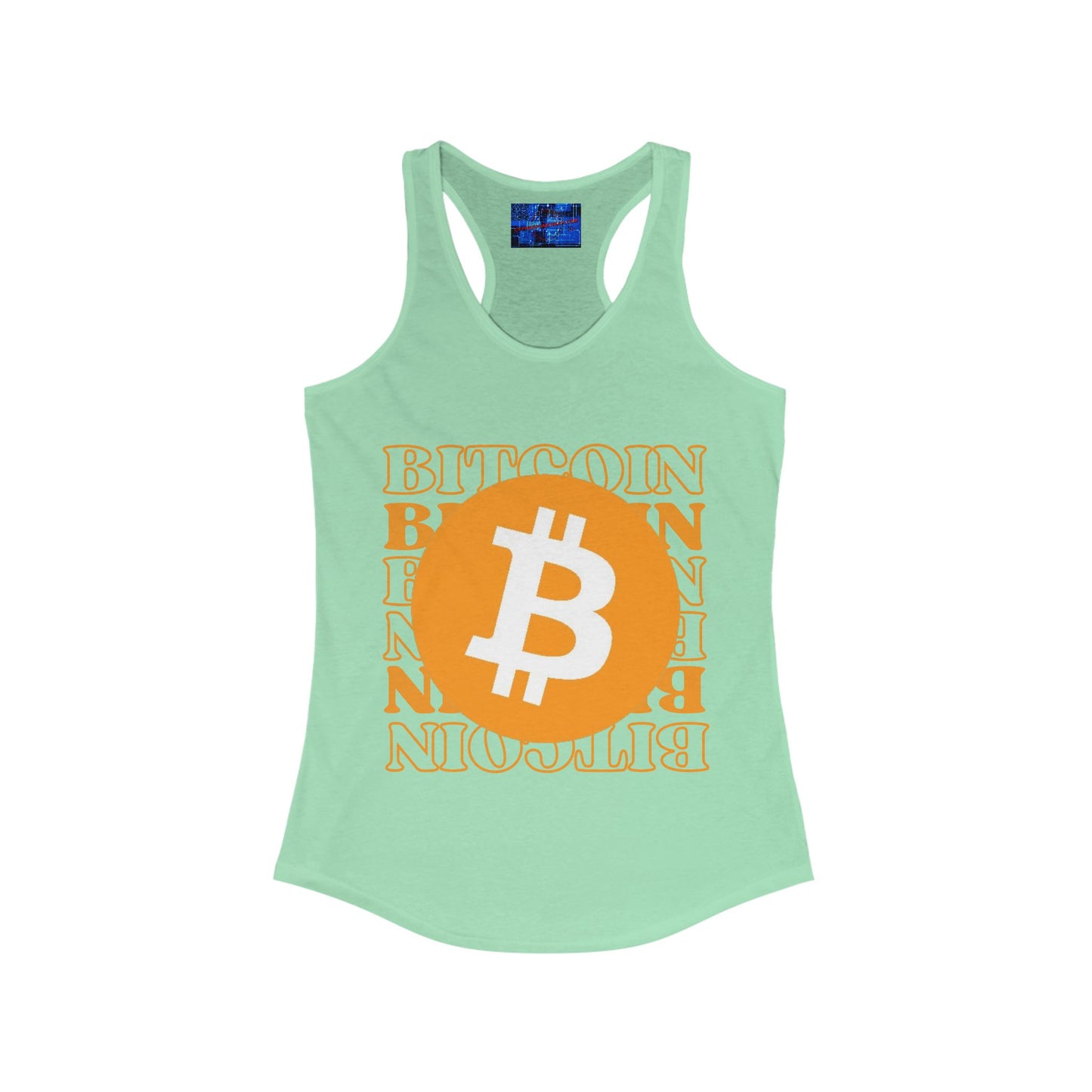 Bitcoin Bitcoin Bitcoin (BTC) Women's Racerback Tank Top by cypherpunkgear.com