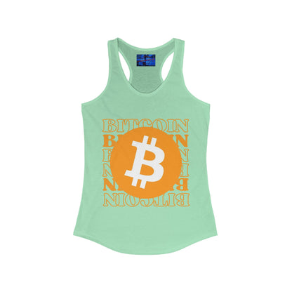 Bitcoin Bitcoin Bitcoin (BTC) Women's Racerback Tank Top by cypherpunkgear.com