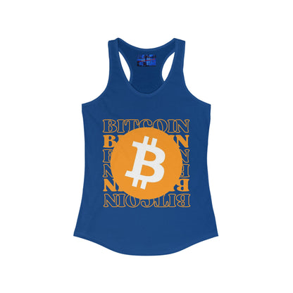 Bitcoin Bitcoin Bitcoin (BTC) Women's Racerback Tank Top by cypherpunkgear.com