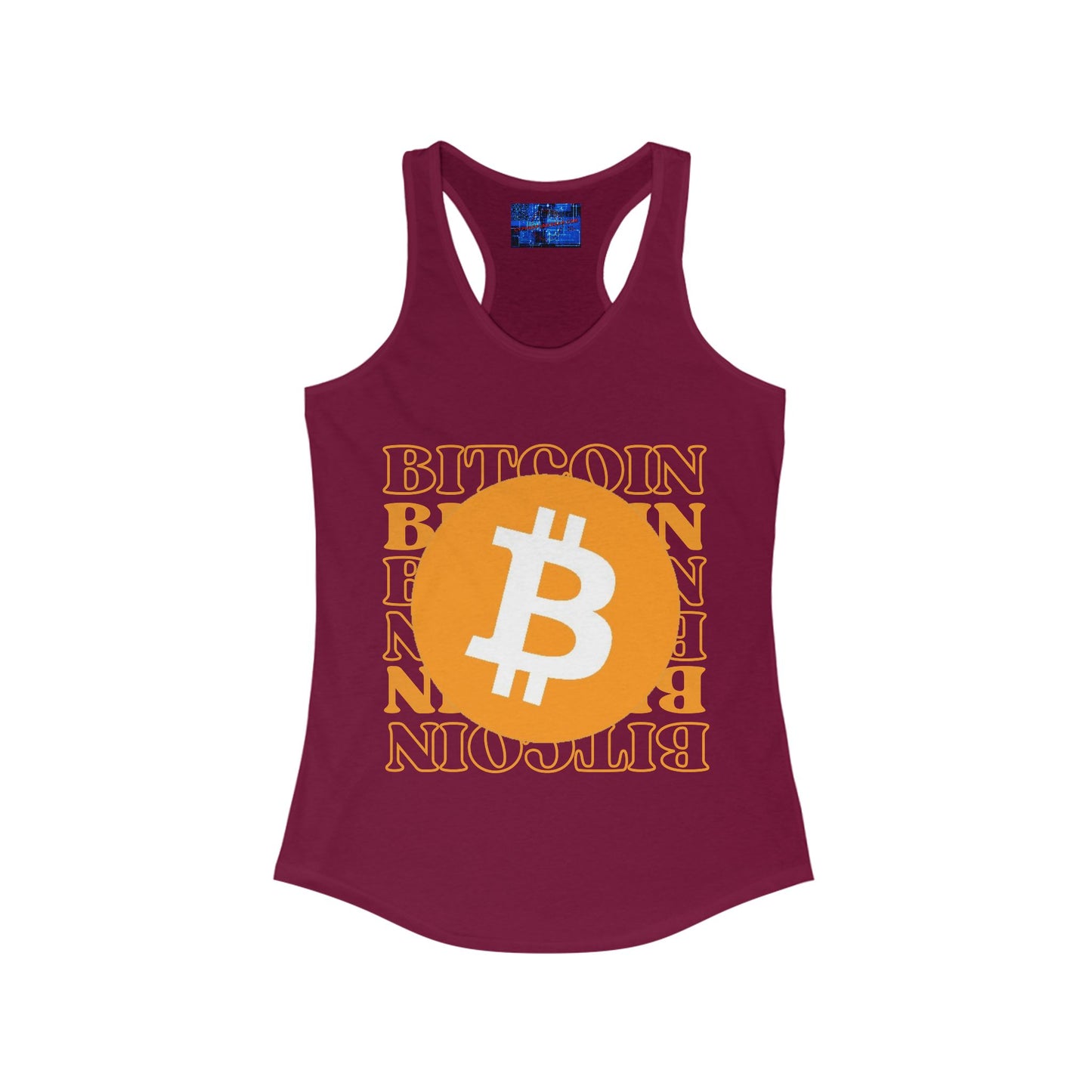 Bitcoin Bitcoin Bitcoin (BTC) Women's Racerback Tank Top by cypherpunkgear.com