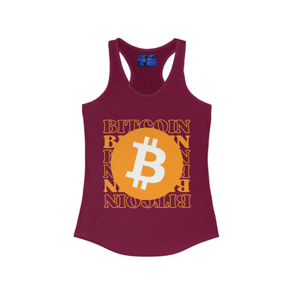 Bitcoin Bitcoin Bitcoin (BTC) Women's Racerback Tank Top by cypherpunkgear.com