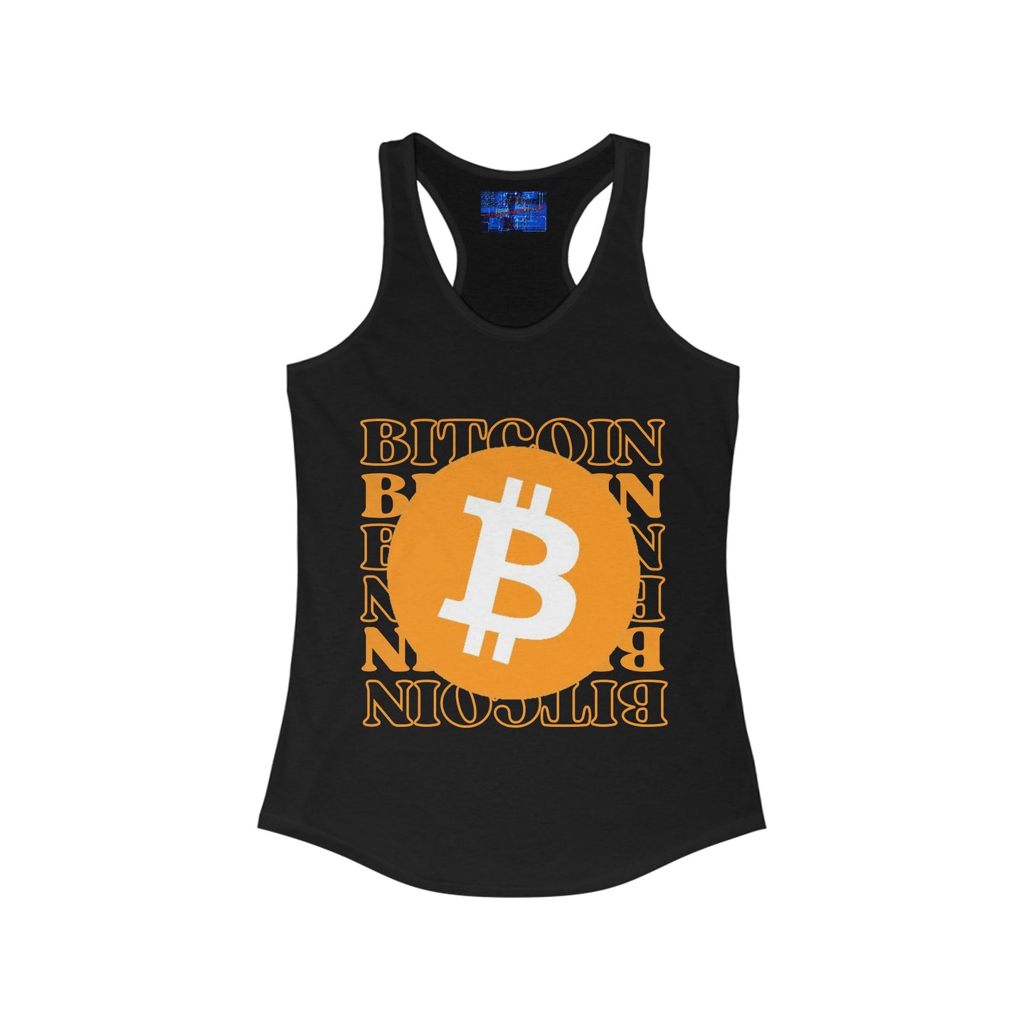 Bitcoin Bitcoin Bitcoin (BTC) Women's Racerback Tank Top by cypherpunkgear.com