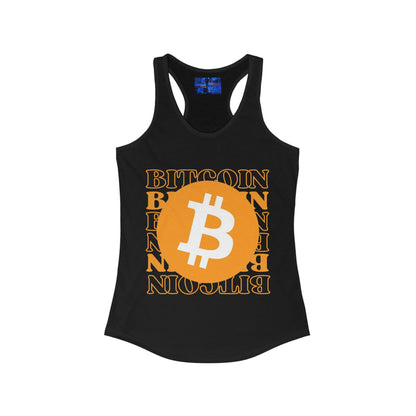 Bitcoin Bitcoin Bitcoin (BTC) Women's Racerback Tank Top by cypherpunkgear.com
