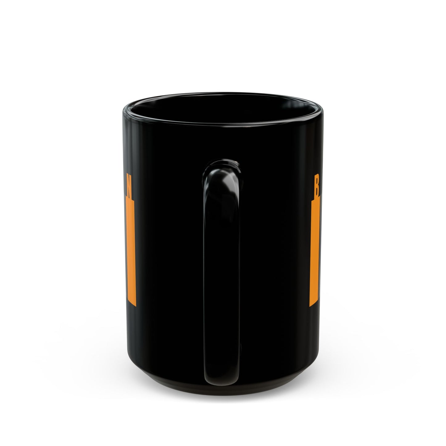 Bitcoin (BTC) Freedom Black Mug by cypherpunkgear.com