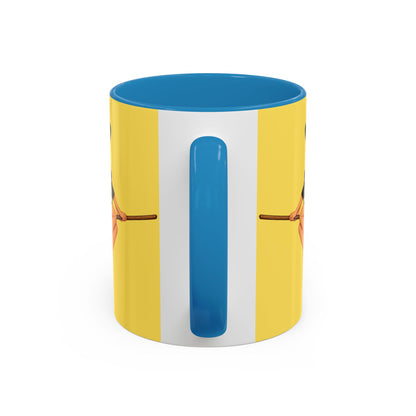 Hazel Hex Yellow Accent Mug by CreepyCrafts.boo