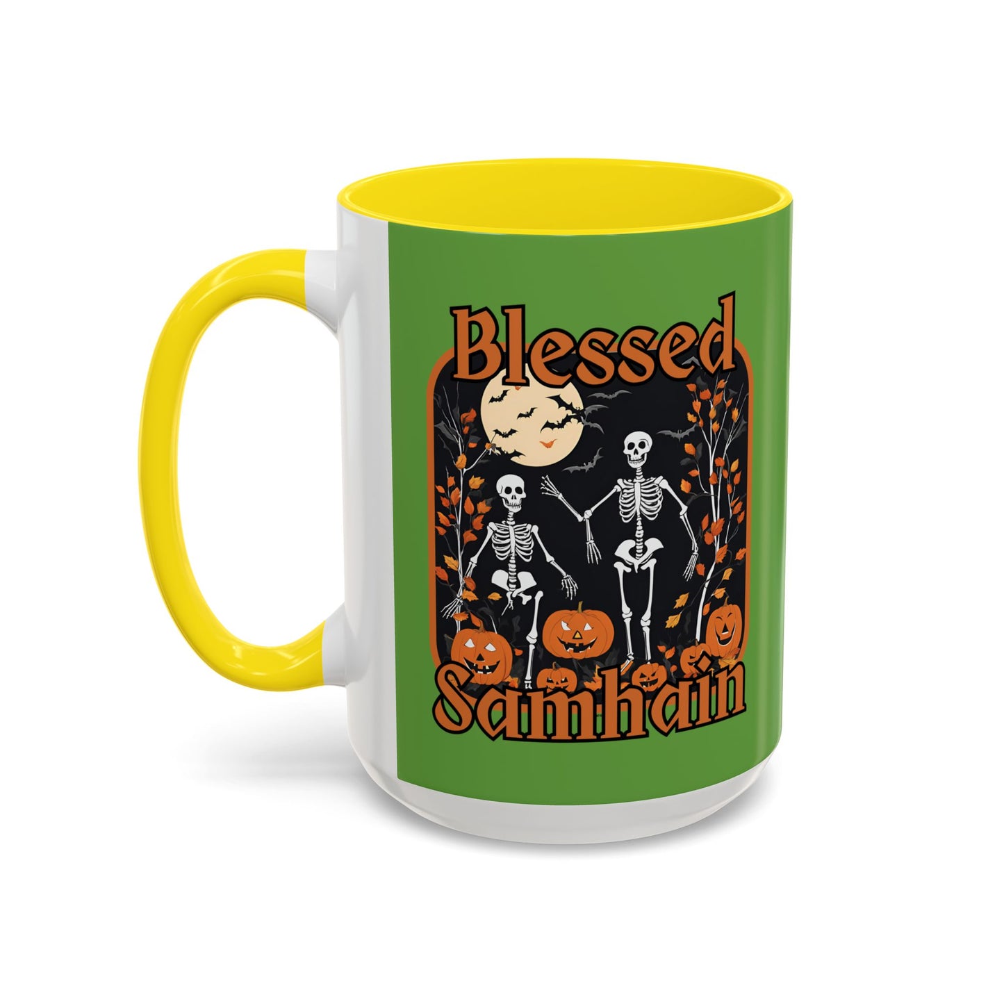 Spooktacular Skeletons of Samhain Accent Mug by CreepyCrafts.boo