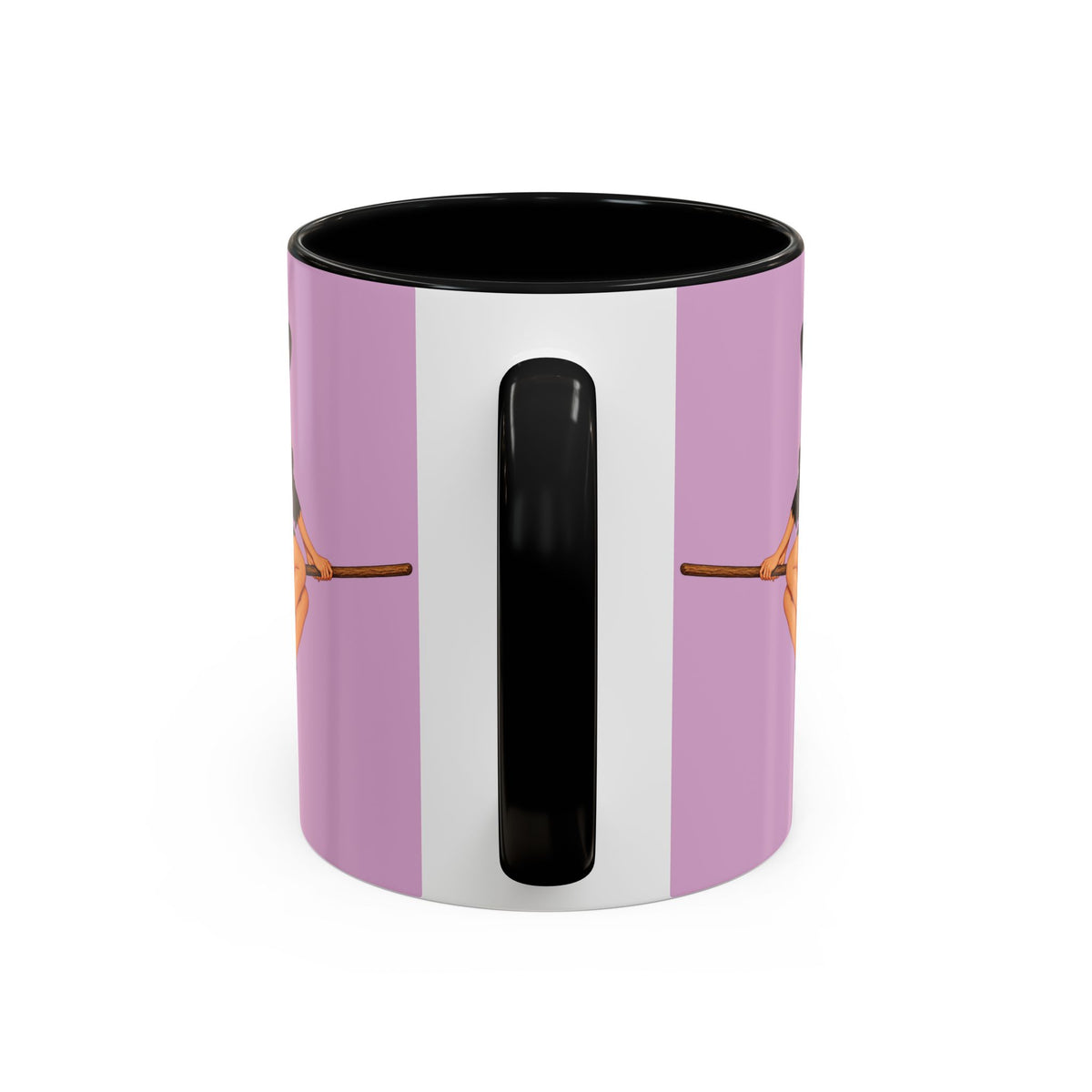 Hazel Hex Pink Accent Mug by CreepyCrafts.boo