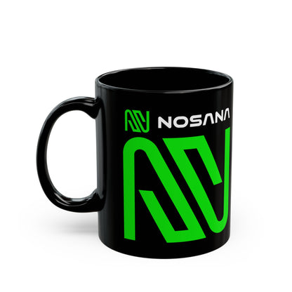 Nosana (NOS) Black Mug by cypherpunkgear