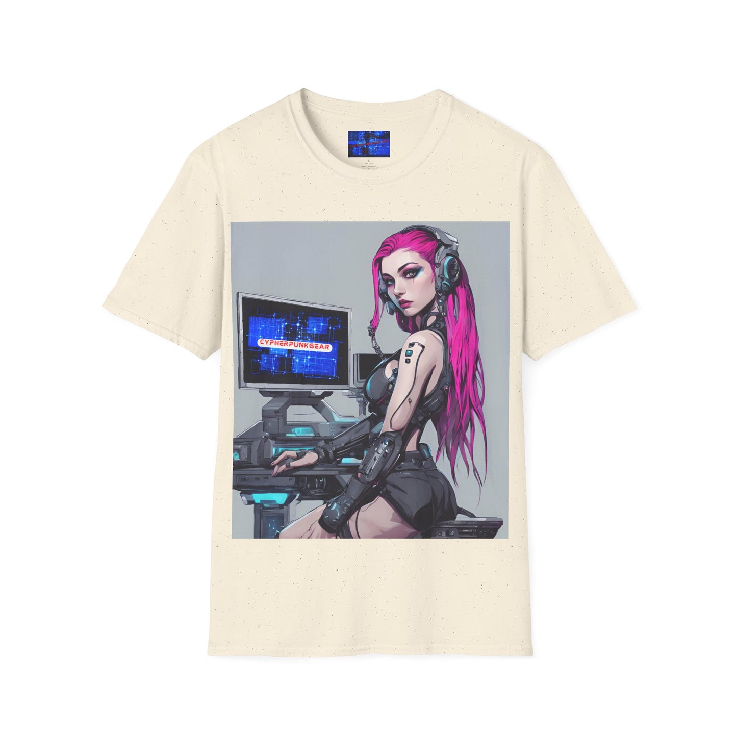 Netrunner Cyberpunk Light colors Unisex T-Shirt by cypherpunkgear.com