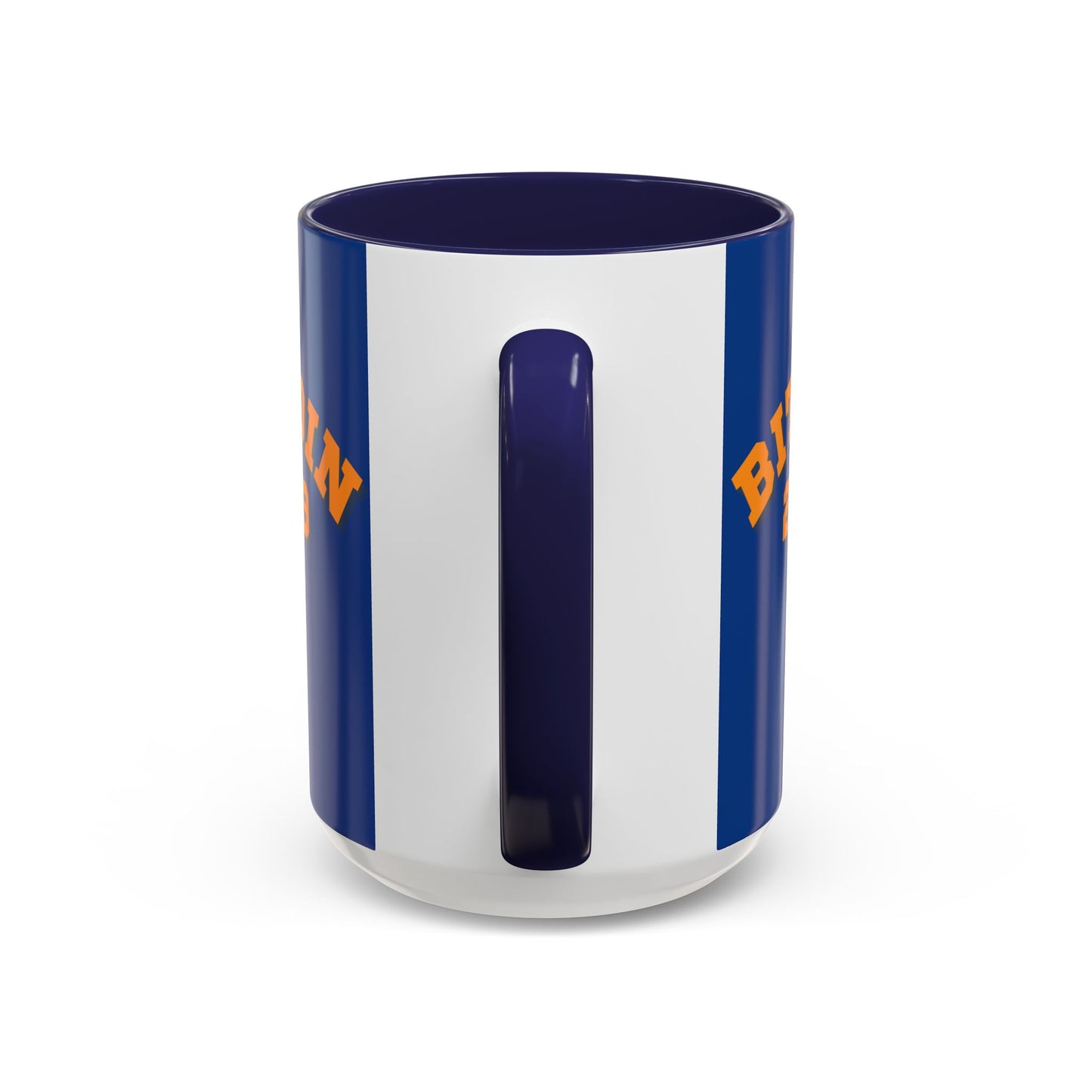 Bitcoin 2009 Dark Blue Accent Mug by cypherpunkgear.com