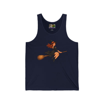 Hazel Hex Unisex Jersey Tank Top by CreepyCrafts.boo
