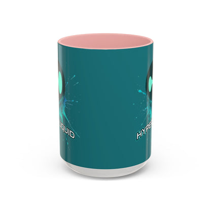 HYPE Drip Hyperliquid Accent Mug by cypherpunkgear.com