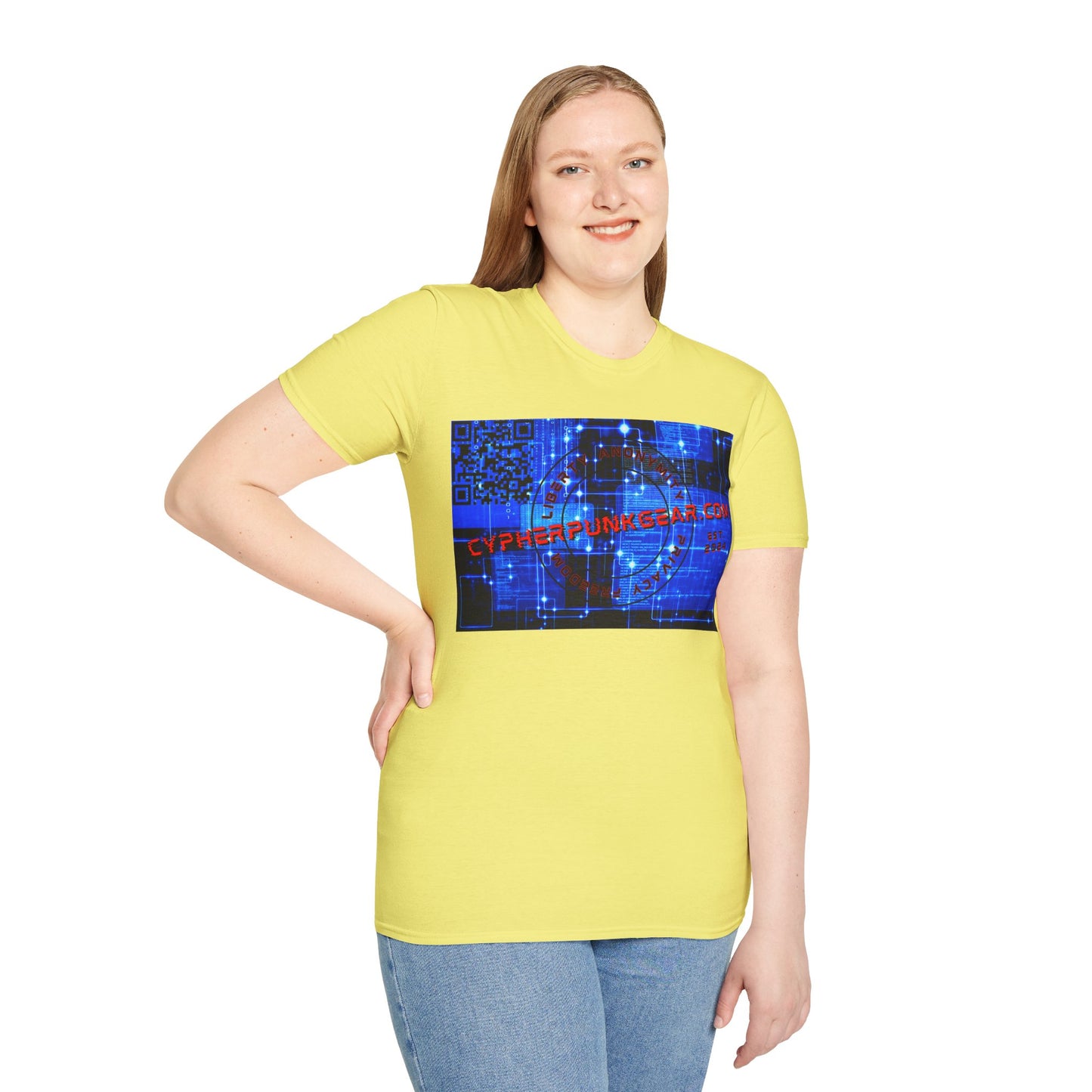 Cypherpunkgear.com logo Light colors Unisex T-Shirt by cypherpunkgear.com