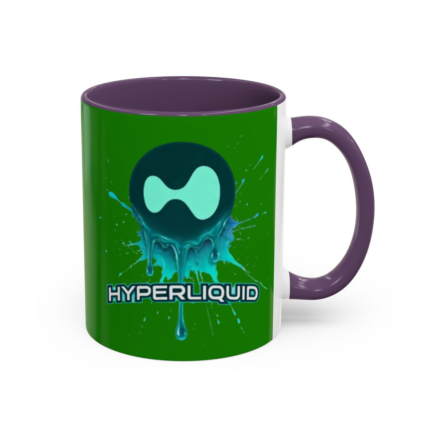 HYPE Drip Green Accent Mug by cypherpunkgear.com