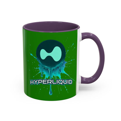 HYPE Drip Green Accent Mug by cypherpunkgear.com