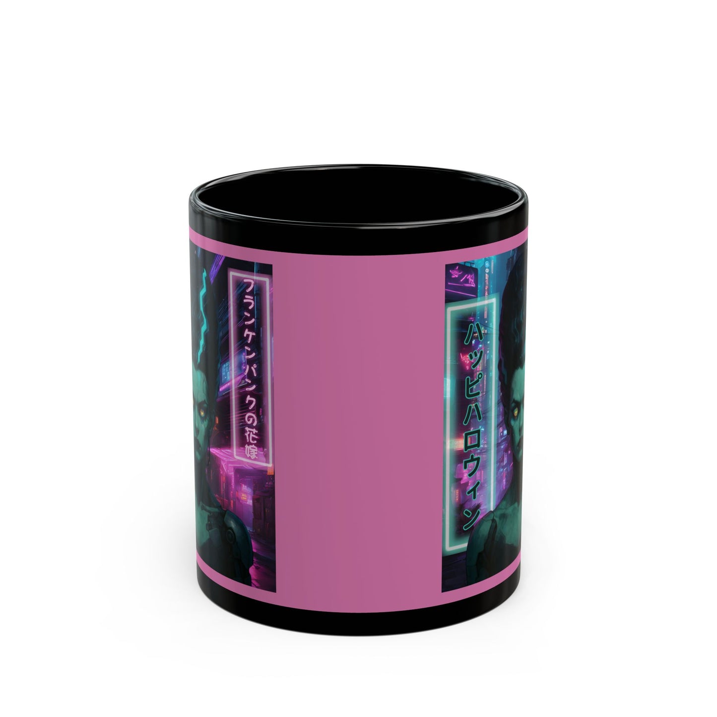 Bride of Frankenpunk Pink Mug by CreepyCrafts.boo