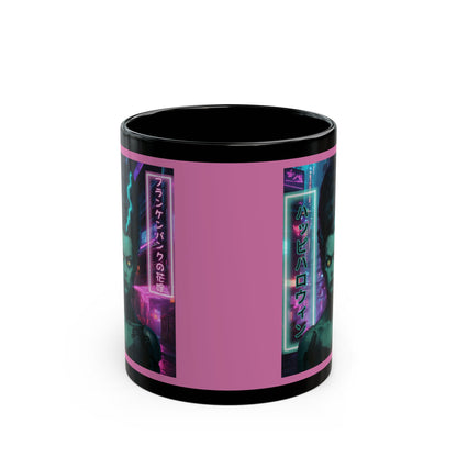 Bride of Frankenpunk Pink Mug by CreepyCrafts.boo