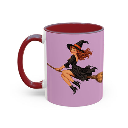 Hazel Hex Pink Accent Mug by CreepyCrafts.boo