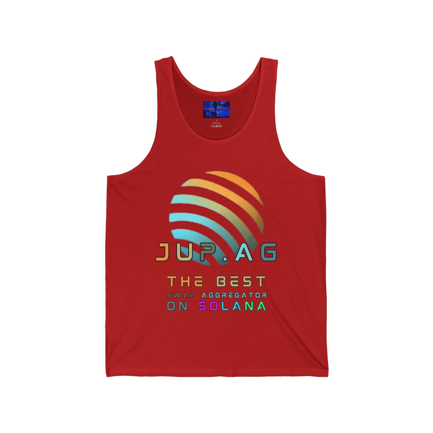 Jupiter (JUP) the best aggregator on Solana Unisex Jersey Tank Top by cypherpunkgear.com