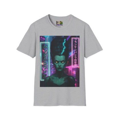 Bride of Frankenpunk Light colors Unisex T-Shirt by CreepyCrafts.boo