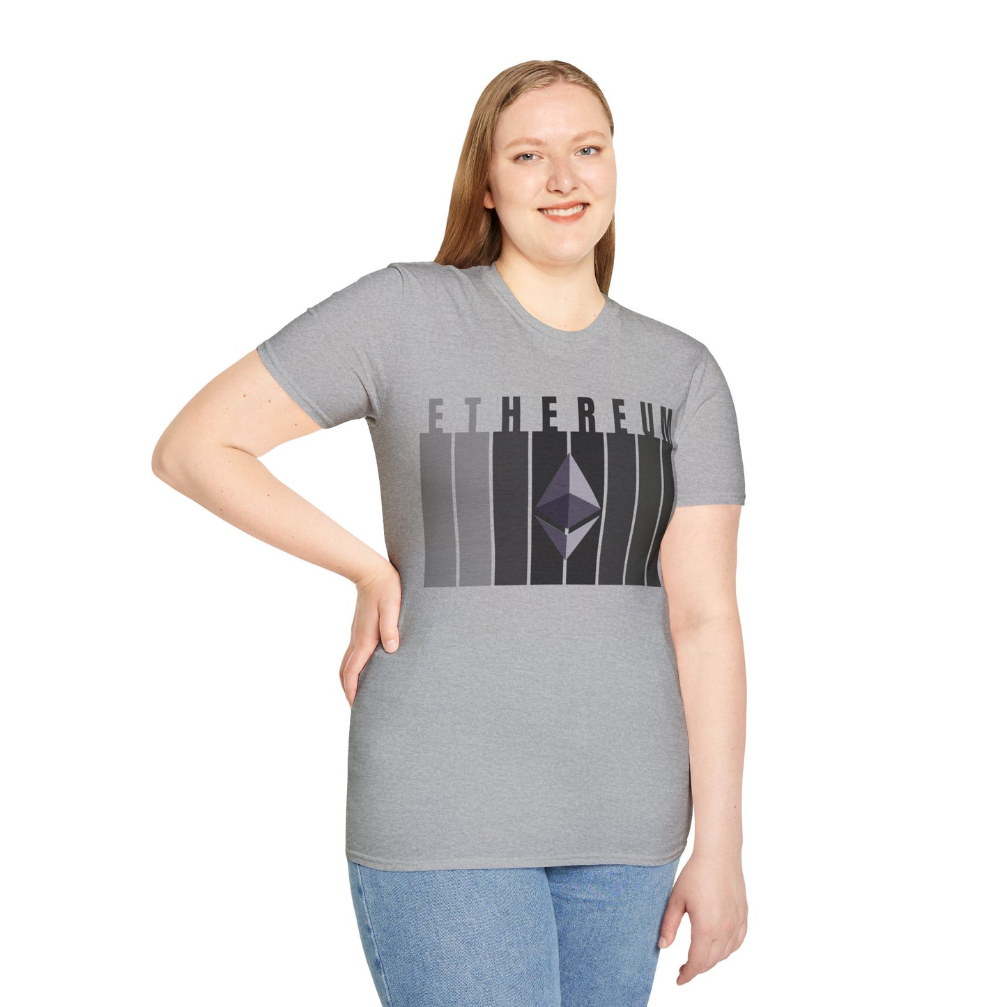 Ethereum (ETH) Light colors Unisex T-Shirt by cypherpunkgear.com