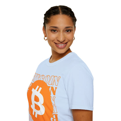 Bitcoin Bitcoin Bitcoin (BTC) Light colors Unisex T-Shirt by cypherpunkgear.com