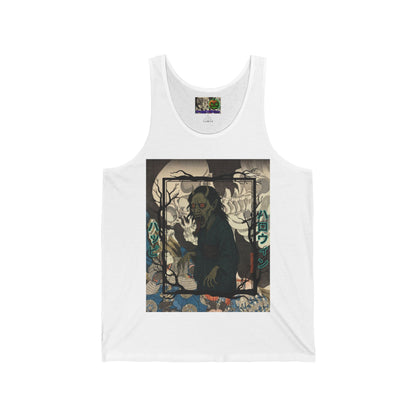 Yōkai Happy Halloween Unisex Jersey Tank Top by CreepyCrafts.boo