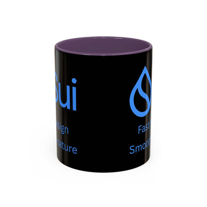 SUI Black Accent Mug by cypherpunkgear.com