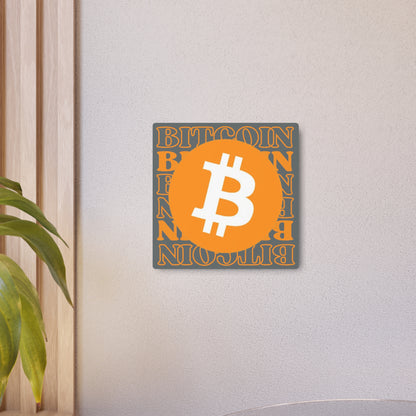 Bitcoin Bitcoin Bitcoin (BTC) Metal Art Sign by cypherpunkgear