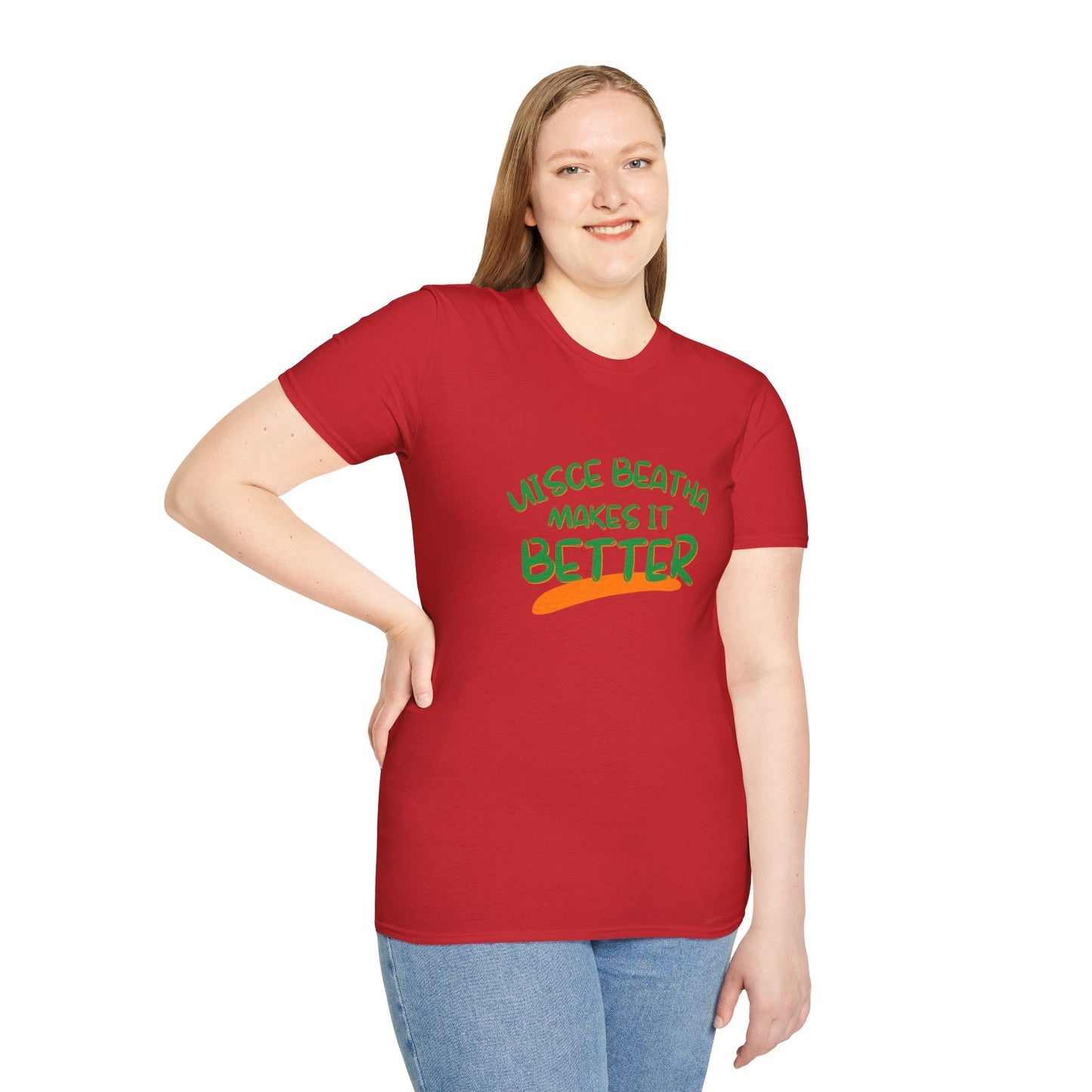 Uisce Beatha makes it better GNfont LTcolors Unisex T-Shirt by cypherpunkgear.com