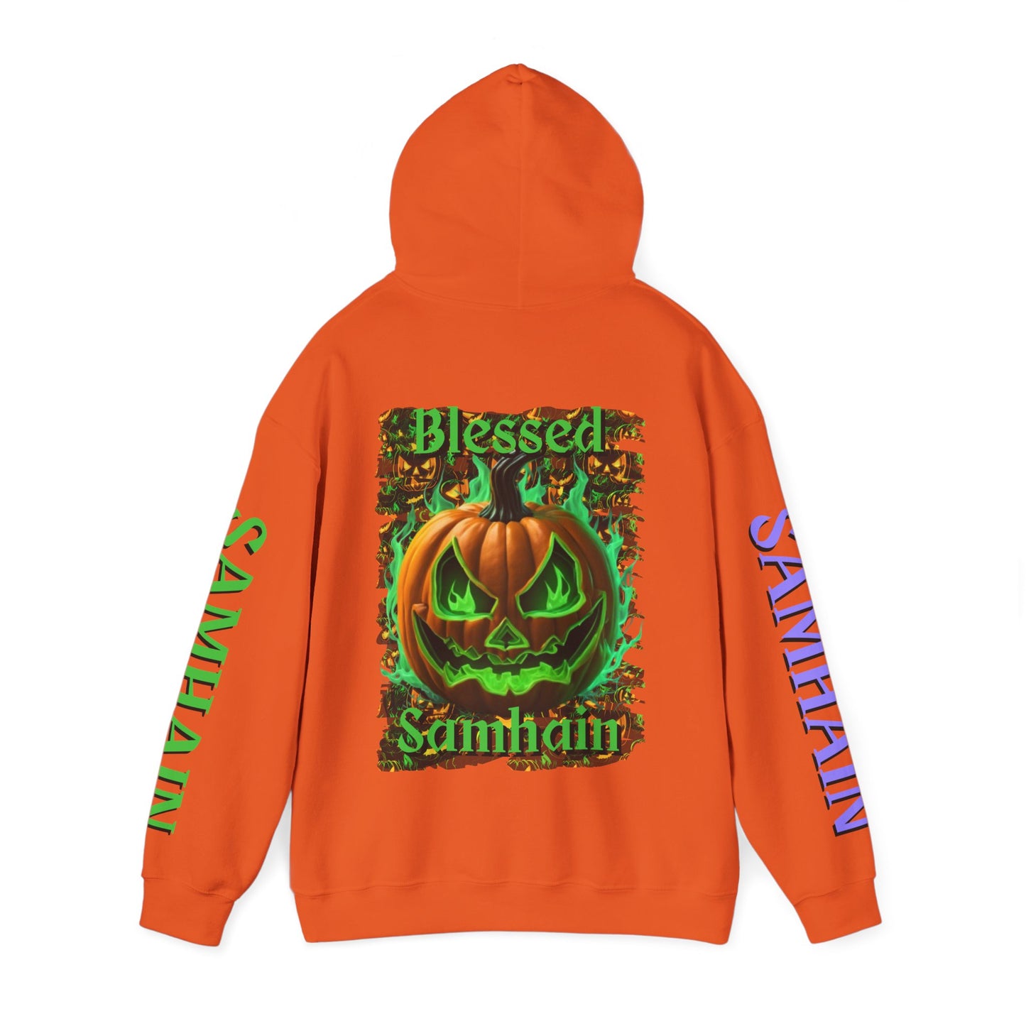 Blessed Samhain Green Jack Hoodie Unisex Hooded Sweatshirt by CreepyCrafts.boo
