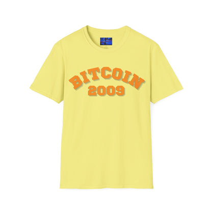 Bitcoin 2009 Light colors Unisex T-Shirt by cypherpunkgear.com