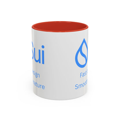 SUI White Accent Mug by cypherpunkgear.com