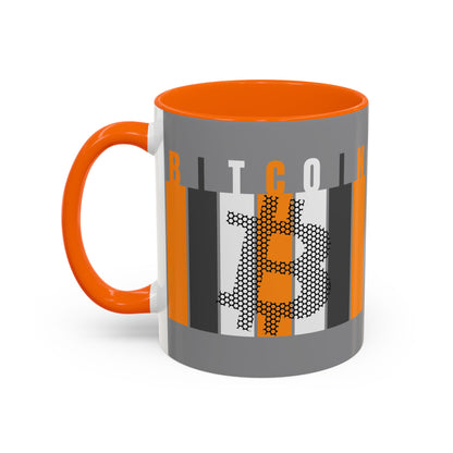 Bitcoin (BTC) Freedom Accent Mug by cypherpunkgear.com