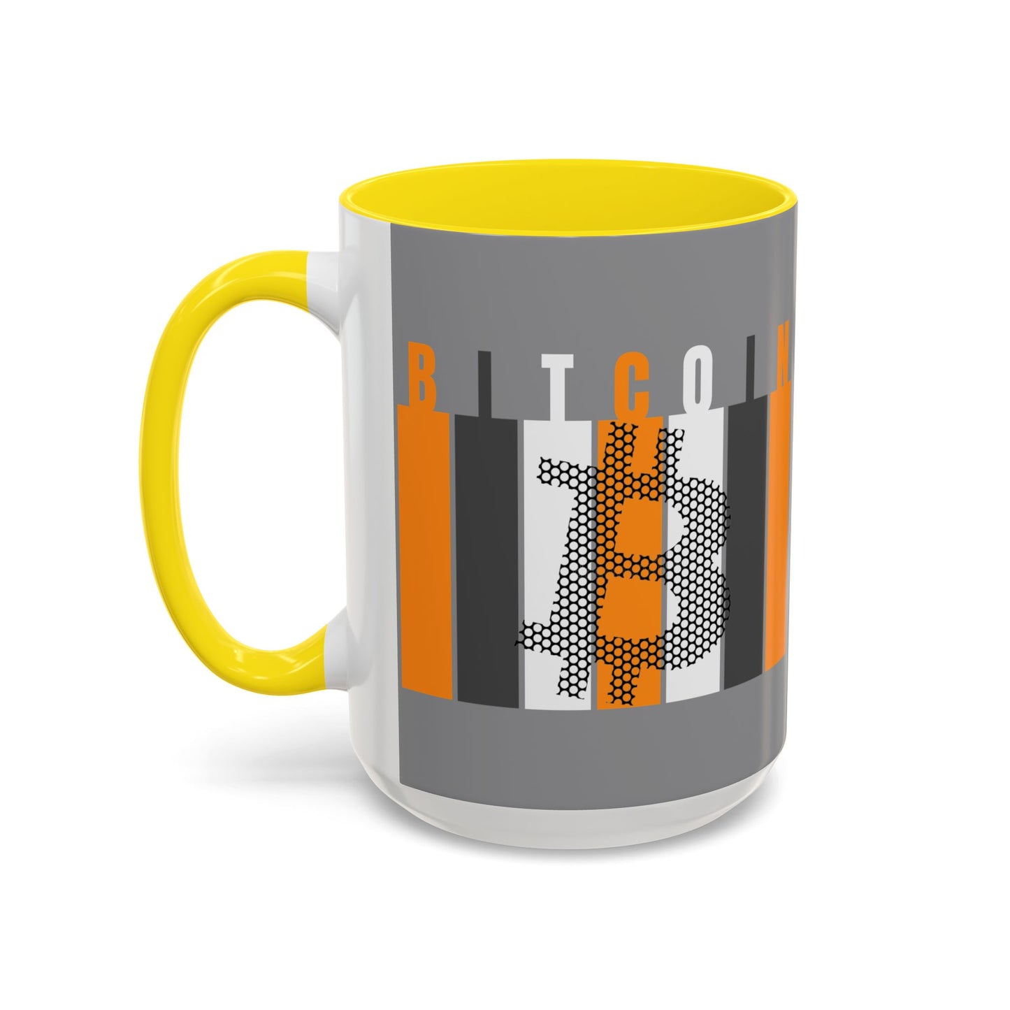 Bitcoin (BTC) Freedom Accent Mug by cypherpunkgear.com