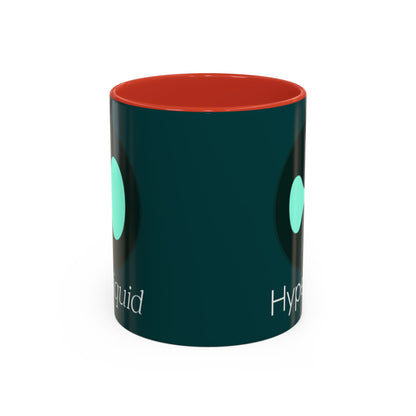 Hyperliquid White font Dark Hyperliquid Accent Mug by cypherpunkgear.com