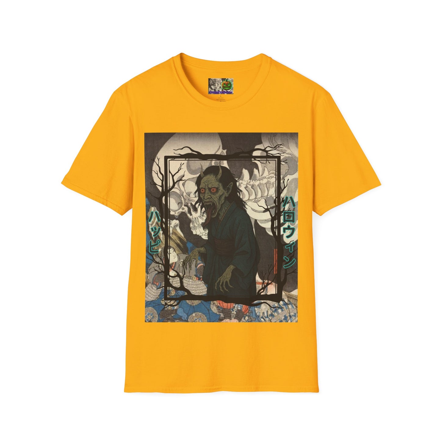 Yōkai Happy Halloween Light colors Unisex T-Shirt by CreepyCrafts.boo