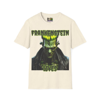 Frankenstein Lives Light colors Unisex T-Shirt by CreepyCrafts.boo