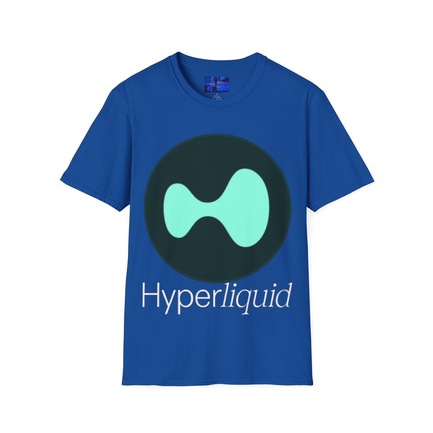 Hyperliquid White font Unisex T-Shirt by cypherpunkgear.com