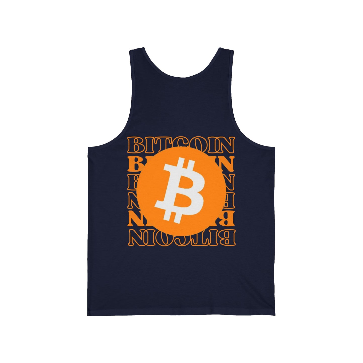 2-sided, Bitcoin, Bitcoin, Bitcoin (BTC) Unisex Jersey Tank Top by cypherpunkgear.com