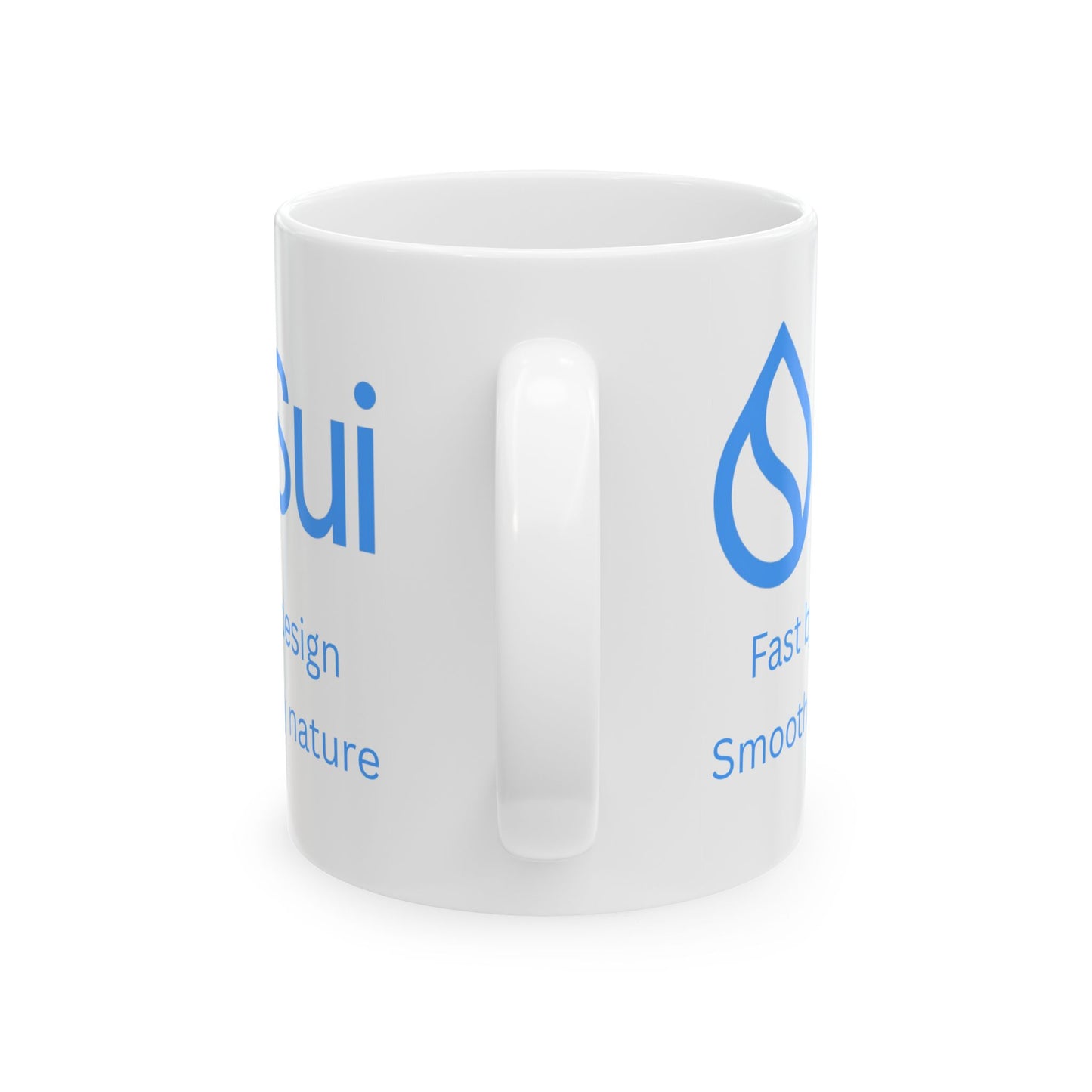 SUI White Mug by cypherpunkgear.com