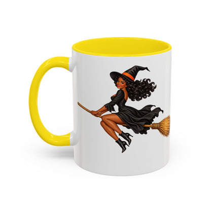 Velvet Vex White Accent Mug by CreepyCrafts.boo