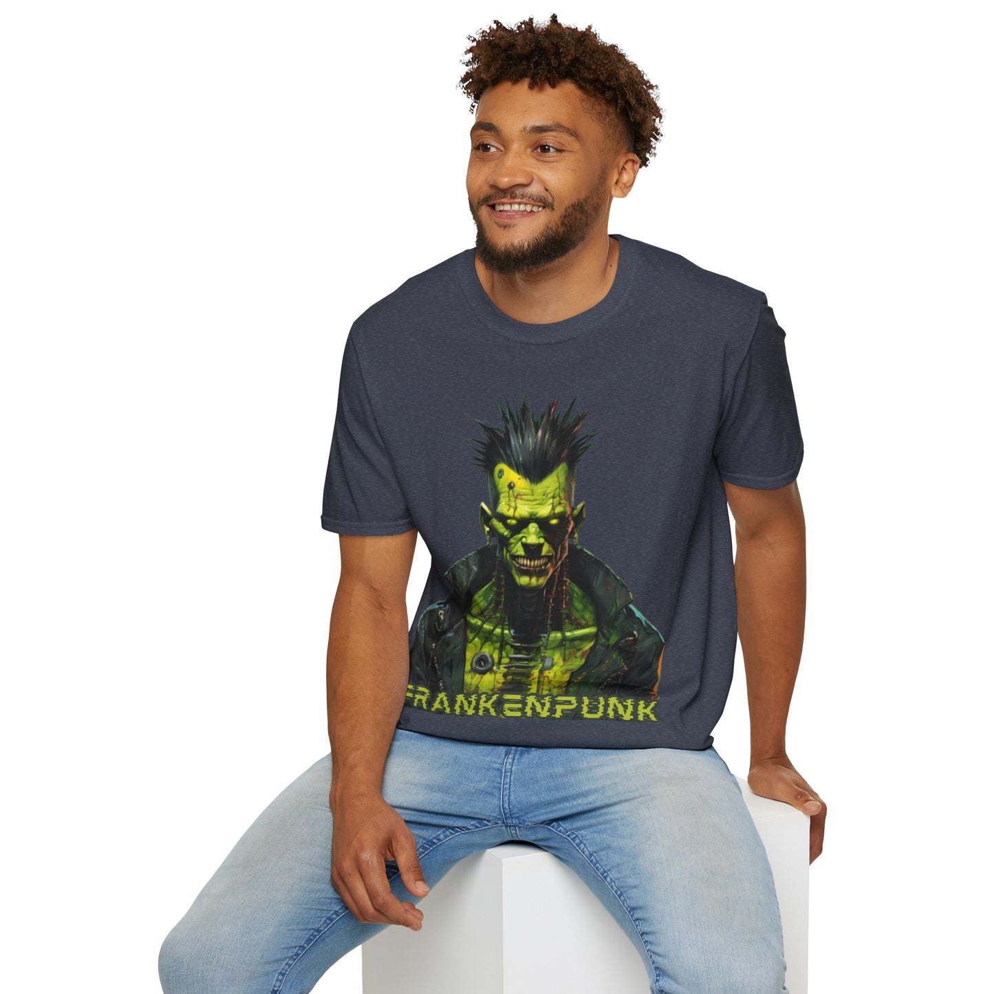 Frankenpunk Dark colors Unisex T-Shirt by CreepyCrafts.boo