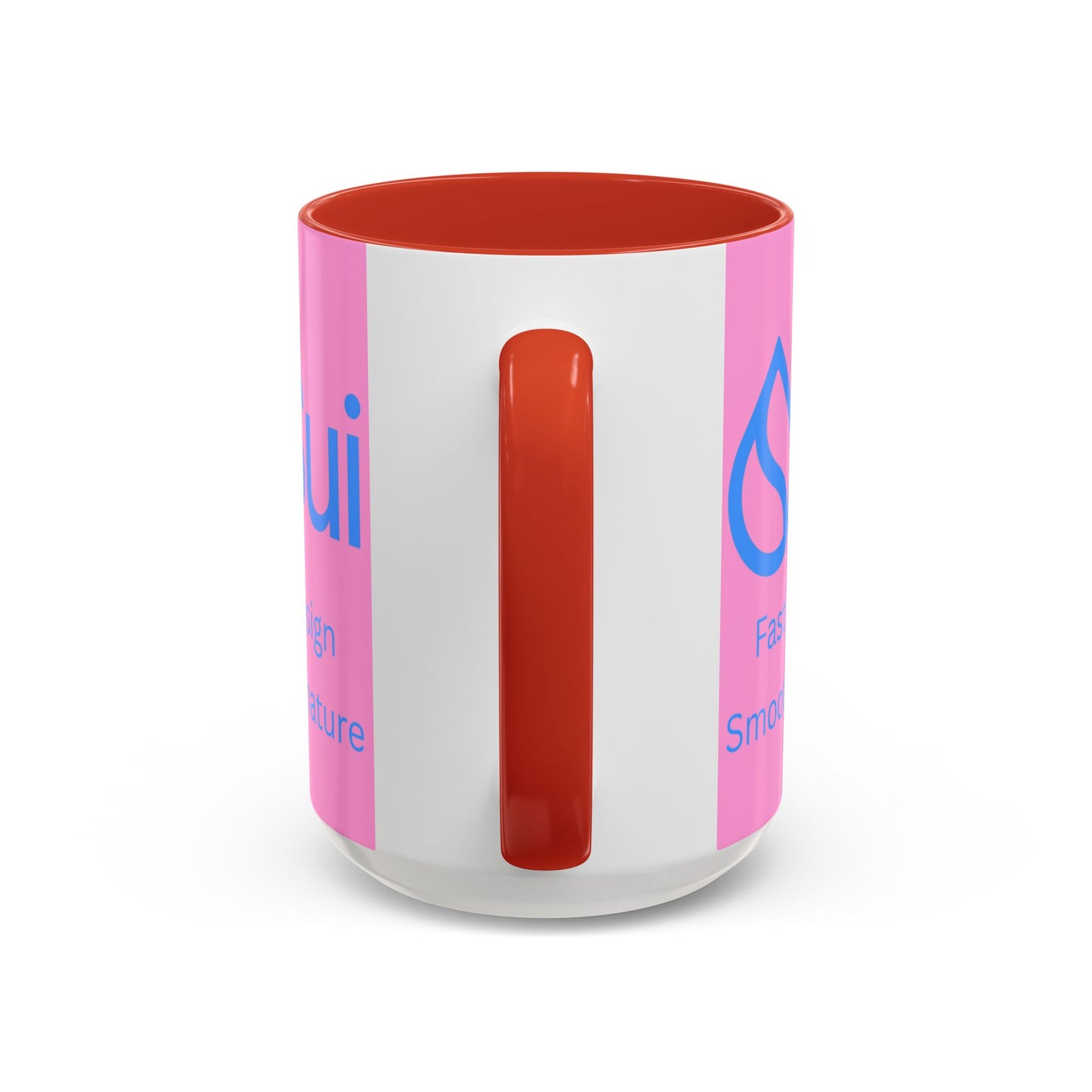 SUI Pink Accent Mug by cypherpunkgear.com