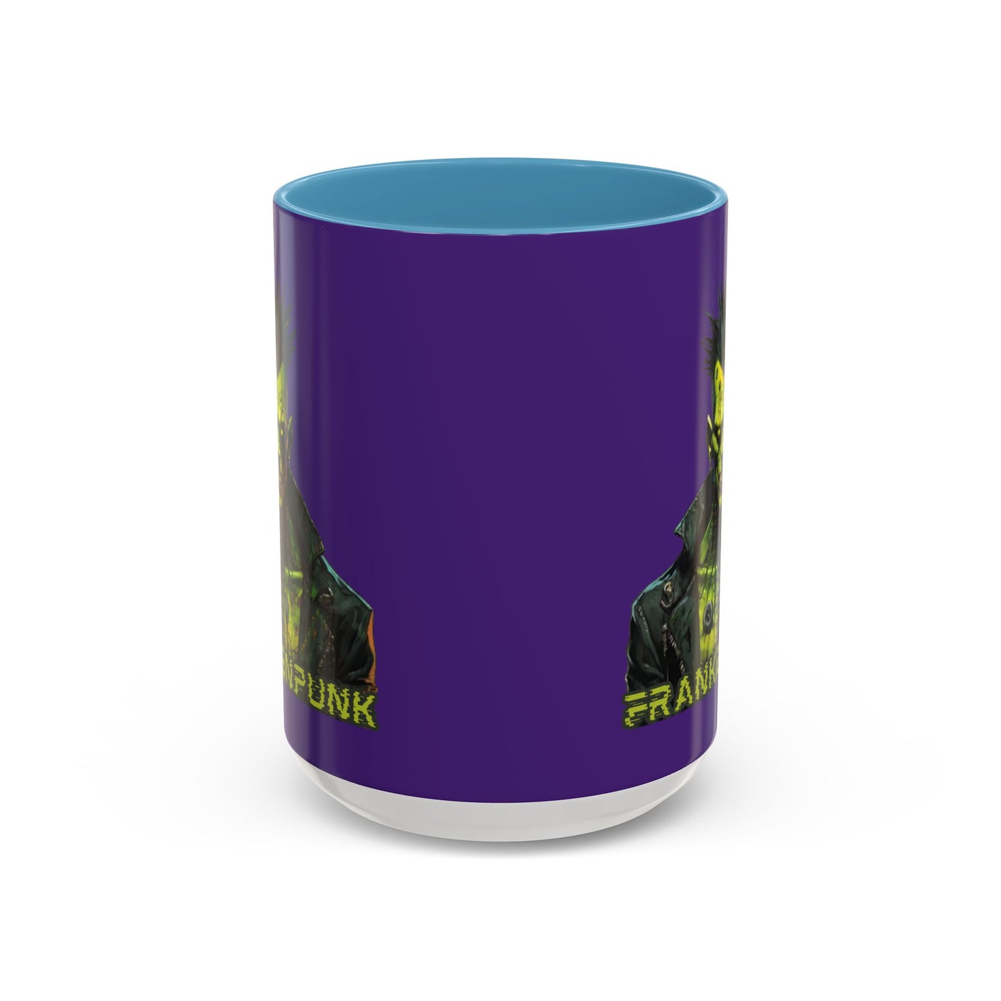 Frankenpunk Purple Accent Mug by CreepyCrafts.boo