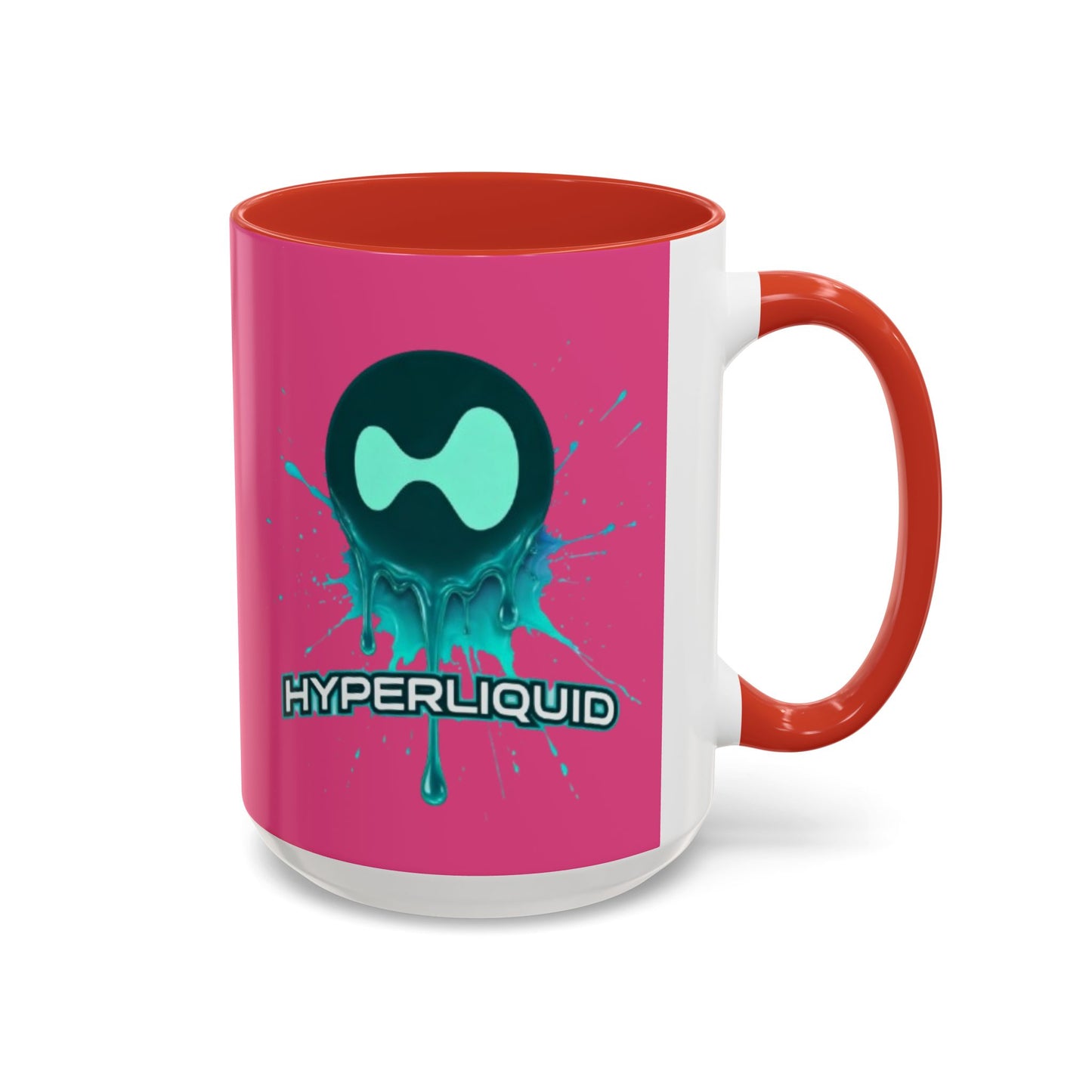 HYPE Drip Pink Accent Mug by cypherpunkgear.com